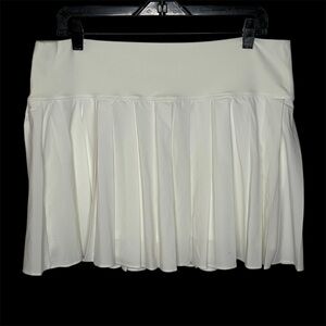 Offline by Aerie Pleated Mini Skirt Skort Women XXL White Tennis Pickleball NWT